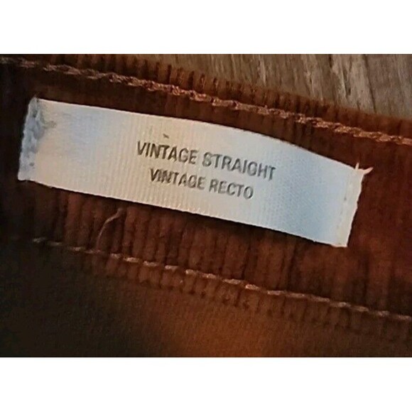 Women’s Corduroy Pants 2 / 26 Universal Threads Brown Vintage Straight Recto - Picture 4 of 7